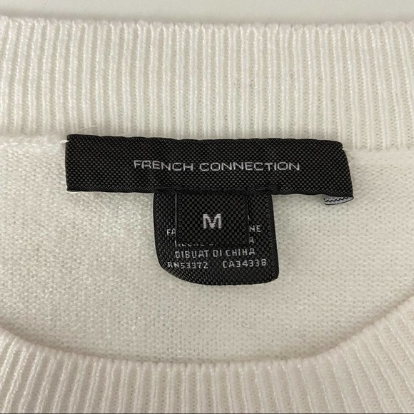 French Connection True Blossom Stripe Babysoft Crewneck Sweater NWT - Picture 7 of 9